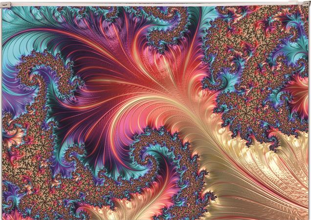 Irattartó tasak, A4, PP, cipzáras, 180 mikron, PANTA PLAST "Fractal"